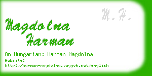 magdolna harman business card